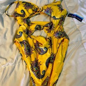 Large one piece yellow